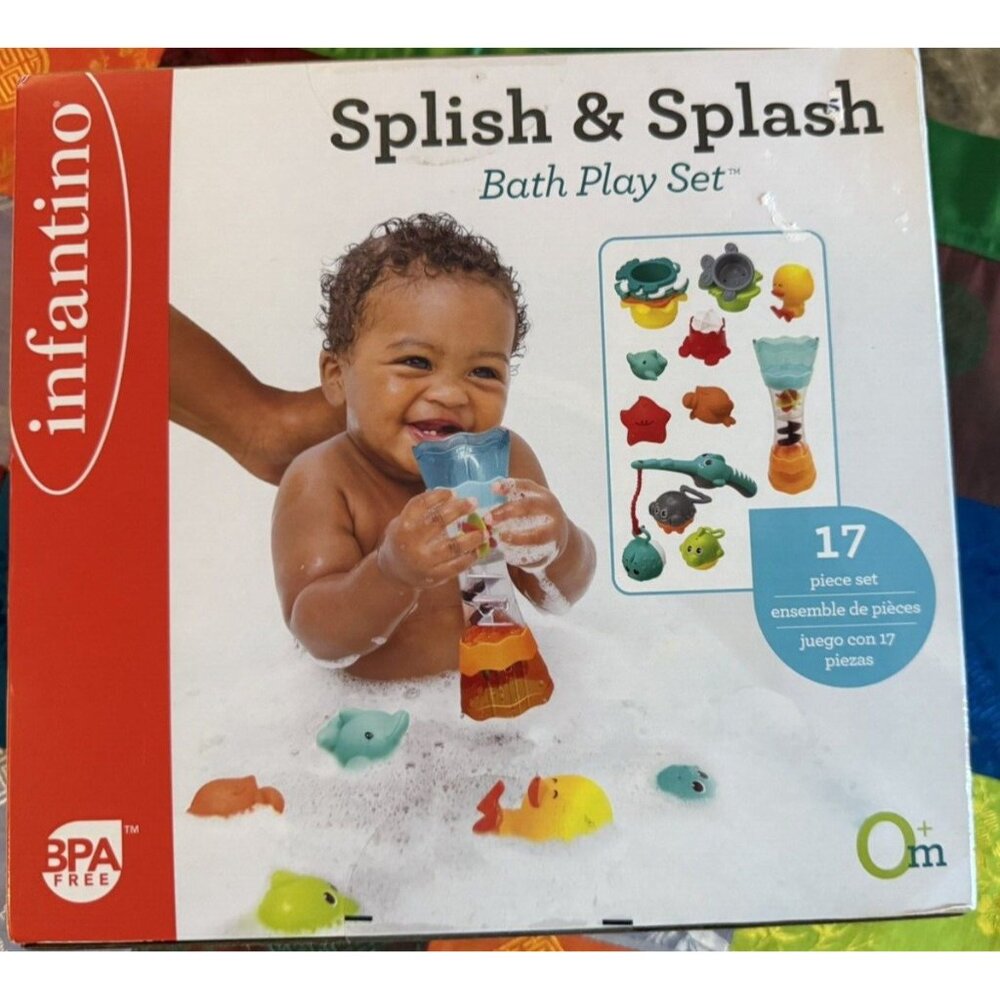 Brand New Seaked Rare Infantino splish & splash bath playset - Picture 3 of 12